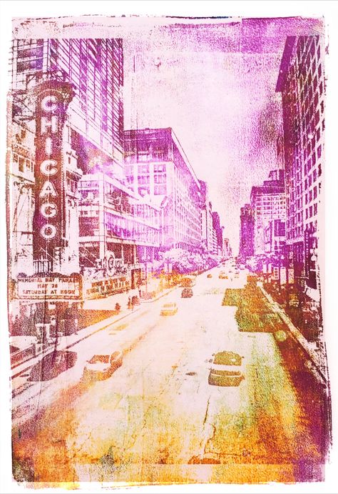 Colorful print made with a homemade gelli plate Gel Print Photo Transfer, Gelli Plate Photo Transfer, Gelatin Plate Printing, Gel Printing Photo Transfer, Jelly Printing Ideas, Gelli Plate Image Transfer, Gel Printing Art, Gel Pad Printing, Gel Plate Art