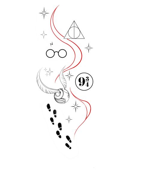 Universal Studios Tattoo Ideas, Free To Use Tattoo Designs, Disney Tattoo Stitch, Disney Sticker Tattoo Ideas, Manacled Tattoo Ideas, Harry Potter Line Tattoo, Hogwarts Tattoo Ideas, Tattoos For Women Harry Potter, Small Slytherin Tattoo Ideas