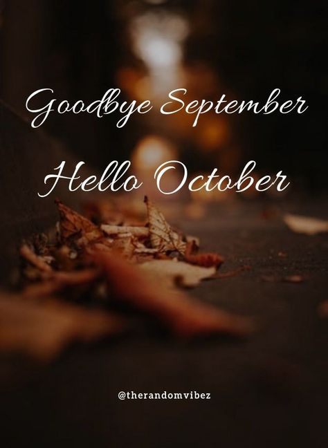 Goodbye September Hello October, Hello October Quotes, Welcome October Images, Hello March Quotes, Hello September Quotes, Bye September, Hello Fall Quotes, October Memes, Hello October Images