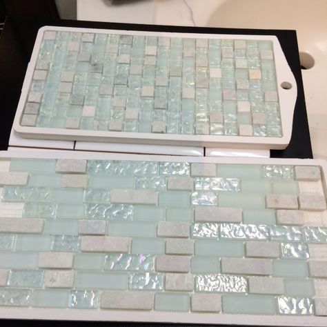 Rustic Coastal Kitchen, Aqua Tiles, Peach Bathroom, Room Wall Tiles, Spa Inspired Bathroom, Condo Remodel, Rustic Coastal, House Updates, Kitchen Backsplash Designs