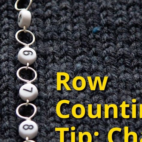 Heidi Gustad 🧶 knitting & yarn crafts on Instagram: "This row counting method uses a special tool called a chain row counter, and it’s really convenient. The featured counter is from @twiceshearedsheep and lets you track your row count with the same effort it takes to move a stitch marker. 🧶 . Have you ever tried a chain counter before? What did you think? . #handsoccupied #chainrowcounter #twiceshearedsheep #knitting #knitter #knitting_inspiration #knittersofinstagram" Chain Row Counter Diy, Diy Row Counter Knitting, Stitch Markers Diy, Red Sheep, Stitch Counter, Knitting Basics, Yarn Craft, Knitting Tools, Stitch Marker