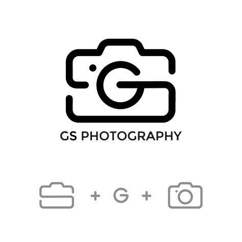 GS Photography logo, Priyanka kadoo on ArtStation at https://www.artstation.com/artwork/4bEwk2 Logo Design Infinity, Logo Fotografia, Focus Logo, Creative Photography Logo, Photography Branding Design, Logo Camera, Logo Foto, Fiverr Logo, Adobe Illustrator Design