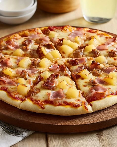 Advertisement Discover a flavor-packed Hawaiian Pizza that combines the juicy sweetness of caramelized pineapple with ... Read more Hawian Pizza, Pizza Night Aesthetic, Homemade Hawaiian Pizza, Pizza Hawaiian, Hawaiian Pizza Recipe, Caramelized Pineapple, Pizza Night, Pizza Lovers, Intuitive Eating