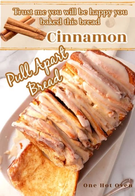 Bake this easy homemade Cinnamon Sugar Pull-Apart Bread for a fun twist on cinnamon rolls. This recipe makes a simple bread dough that is covered in cinnamon and sugar, sliced and stacked, then baked golden brown. Pull-apart the bread slices for a delicious treat for breakfast or even a dessert. Sweet Pull Apart Bread, Cinnamon Pull Apart Bread With Biscuits, Cinnamon Sugar Pull Apart Bread, Breakfast Cravings, Cinnamon Sugar Bread, Cinnamon Pull Apart, Cinnamon Pull Apart Bread, Pull Aparts, Bread Quick