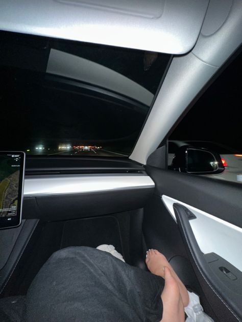 Tesla Night Drive, Aesthetic Drive, Asthetic Picture White And Black, Night Drives, Asthetic Picture, Late Night Drives, Dream Aesthetic, Style Dark, Night Driving