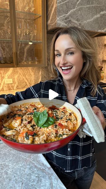 Giadzy on Instagram: "This is a great one pot dish that is light yet bursting with flavor and packed with protein. Herbs and tomatoes give it great layers of flavor that makes you want to keep going back for more, and the arborio rice gives it a luscious and creamy texture. It will definitely become a recurring character in your weekly rotation. Tap the link in our bio for our One Pan Italian Shrimp and Rice #recipe! https://ow.ly/w6S750Qpgci #giadadelaurentiis #giadzy #italy #italianfood #weeknightdinner #onepotmeals #shrimpandrice #dinnerideas" One Pan Italian Shrimp And Rice Giada, One Pot Shrimp And Rice, Italian Shrimp, Shrimp And Rice Recipes, Giada De Laurentiis Recipes, Shrimp Risotto, Giada Recipes, Shrimp Salad Recipes, Main Dish Casseroles