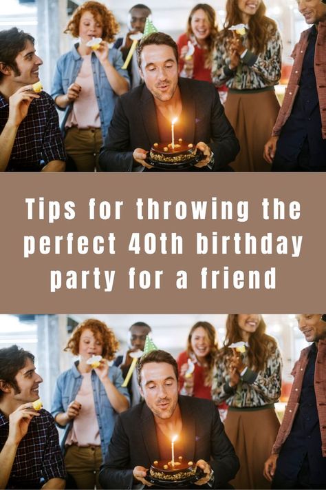 Turning 40 is a big milestone in life and is worthy of a special celebration. If you have a friend who is about to turn 40, why not plan a birthday party in their honor? To help you plan the perfect party for your friend, we have put together this comprehensive guide with tips and ideas to make the process as stress-free as possible. With these tips, you can ensure that your friend has an unforgettable 40th birthday celebration that they will remember for years to come. So, let's dive in! 40th Birthday Celebration Ideas, Plan A Birthday Party, 40th Birthday Party, Perfect Birthday Party, Birthday Activities, Friends Party, 40th Birthday Parties, Let The Fun Begin, Get The Party Started