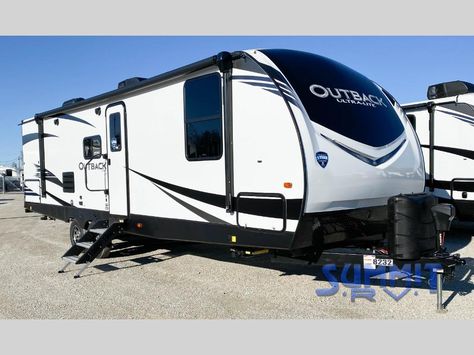 Two Door Refrigerator, Ultra Lite Travel Trailers, Keystone Outback, Lite Travel Trailers, Slider Door, Shower Sizes, Keystone Rv, Lp Tank, Extra Seating