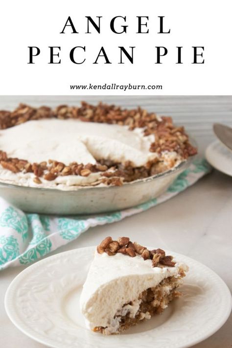 Tort Recipes Desserts, Pecan Chiffon Pie, Pecan Meringue Pie, Award Winning Pies Recipes, Pies With Pecan Crust, Pecan Fluff Pie, Delicious Pie Recipes, Angel Pecan Pie, Mock Pecan Pie Recipe