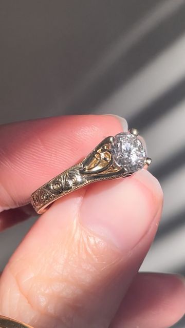 Kindred Lubeck ✦ Artifex Fine Jewelry on Instagram: "In my engagement ring era ✨💎 Congrats Alexandra & Nathan 🤍 ‌ #handmadejewelry #handengravedjewelry #engagementring" Kindred Lubeck, Hand Engraved Jewelry, Pretty Rings, Future Wedding, The Ring, Engagement Ring, Handmade Jewelry, In Love, Fine Jewelry