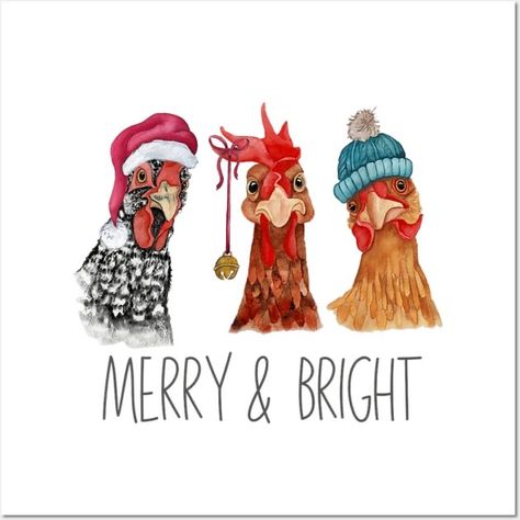 Christmas Decorations Drawings, Christmas Tree Hoodie, Chicken Painting, Holiday Png, Christmas Farm, Animal Funny, Christmas Card Art, Cute Chickens, Chicken Art