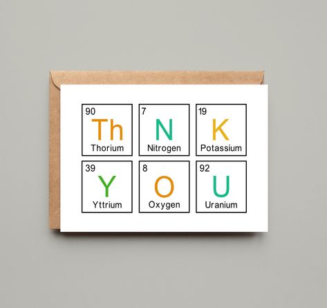 Excited to share this item from my #etsy shop: Periodic Table Card, Nerd Card, Geek Card, Geeky Gifts, Science Teacher Gift #birthday #geekcard #nerdcard #geekygifts #geekygiftsforhim #geekycard #nerdygifts Marvel Cards, Science Teacher Gifts, Handmade Thank You Cards, Nerdy Gifts, Nerd Gifts, Science Teacher, Table Cards, Gamer Gifts, Star Wars Gifts