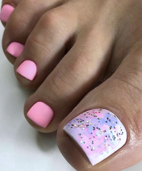 Pedicure Gel Ideas, Toe Nail Colors For Summer, Simple Toe Nail Designs, Summer Pedicure Designs, Pedicure Ideas Summer, Pedicure Summer, Toe Art Designs, Toe Nail Colors, Pedicure Designs Summer