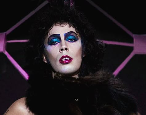 Dr Frankenfurter Make Up, Dr Frankenfurter Makeup, Frankenfurter Makeup, Frank N Furter Costume, Dr Frankenfurter, Rocky Horror Picture Show Costume, Frank N Furter, Makeup Photos, Show Makeup