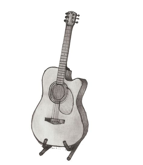 #acoustic #drawing Acoustic Guitar Drawing, Guitar Drawing, Music Drawings, Spotify Covers, Guitar Art, Acoustic Guitar, Drawing Ideas, Drawing Sketches, Easy Drawings