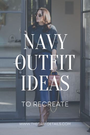 Navy Outfit Ideas Dark Blue Matching Colors Outfit, Navy Blue Pants Outfits For Women, Navy Pants Women Outfit, Navy Sweater Jeans Outfit, Navy Button Down Shirt Outfit, Navy Tops Outfit, Navy Pants Outfits For Women, Grey Navy Outfit, All Navy Outfits For Women