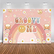 Groovy One, Two Groovy, Boho Party Decorations, Happy 10th Birthday, 1st Birthday Party Decorations, Stil Boho, 10th Birthday Parties, Birthday Photography, Vinyl Backdrops