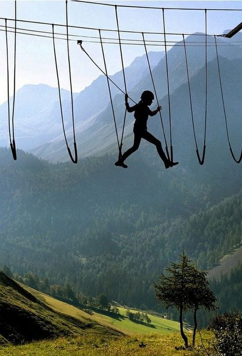 Sky Walking, The Alps, Switzerland :: I'd   would be the one to trip, but it wouldn't hurt to try! Alps Switzerland, Sky Walk, Vacation Days, Sport Photography, The Alps, Future Travel, Extreme Sports, Paddle Boarding, Albania