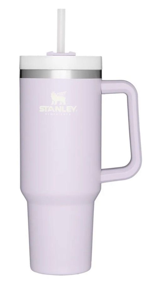 Stanley Travel Quencher, Stanley Cups 40oz, Light Purple Stanley Cup, Lavender Stanley Cup, Stanley Cups With Handle, Stanley Cup Aesthetic Pink, Water Bottle Stanley, Stanley Cup Purple, Preppy Stanley Cup