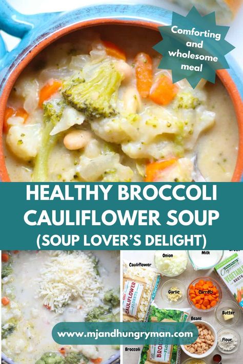 Vegetable Soup With Cauliflower, Broccoli And Cauliflower Soup Recipes, Meals With Broccoli And Cauliflower, Cheesy Broccoli Cauliflower Soup, Broccoli Cauliflower Potato Soup, Broccoli And Cauliflower Recipes Healthy, Cauliflower Soup Healthy Clean Eating, 12 Tomatoes Recipes Broccoli Cauliflower Cheese Soup, 12 Tomatoes Broccoli Cauliflower Soup