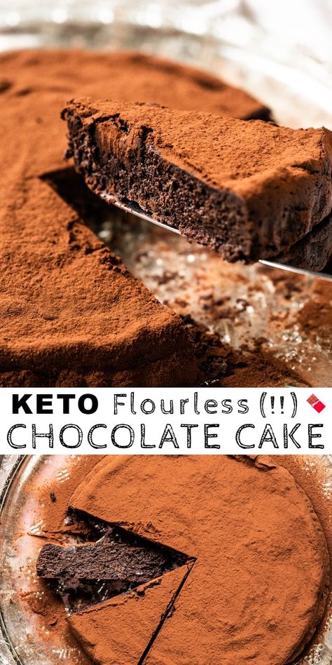 Keto Chocolate Cake, Flourless Chocolate Cake, Postre Keto, Low Carb Dessert, Keto Cake, Keto Brownies, Flourless Chocolate Cakes, Weight Watchers Desserts, Flourless Chocolate