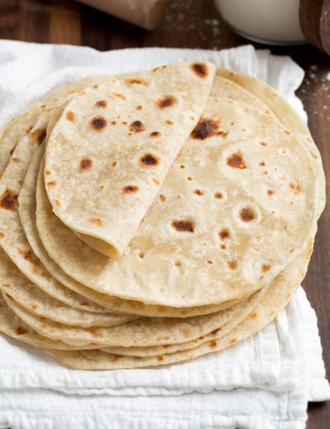 Homemade Flour Tortillas - Print Homemade Tortilla Recipe, Recipes With Flour Tortillas, Homemade Flour, Homemade Tortilla, Homemade Corn Tortillas, How To Make Tortillas, Homemade Flour Tortillas, Clam Recipes, Tortilla Recipe