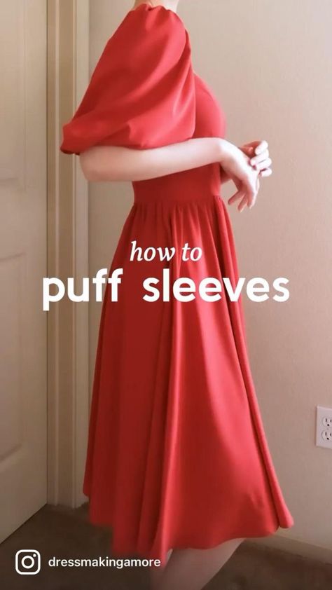 How to sew puff sleeves in 2022 | Sewing dresses for women, Sewing dresses, Clothes Sewing Dresses For Women, Women Sewing, Puff Sleeves Dress, Draping Fashion, Sewing Tutorials Clothes, Fashion Design Patterns, Sew Ins, Diy Clothes Design, Fashion Sewing Tutorials