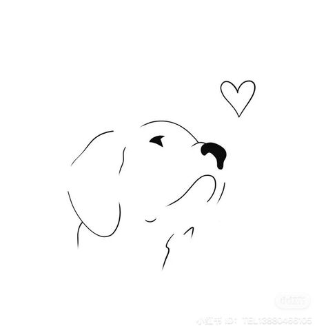 Lab Tatoos, Golden Retriever Tattoo Minimalist, Golden Retriever Outline, Golden Retriever Tattoo, Tatoo Dog, Puppy Tattoo, Dog Line Art, Cute Tiny Tattoos, Line Art Tattoos