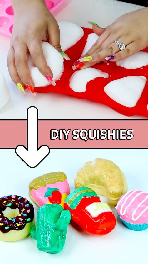 Making Squishies, How To Make Squishy, How To Make A Squishy, Homemade Sensory Toys, How To Make Squishies, Diy Squishies, Squishy Diy, Diy Squishy, Homemade Squishies