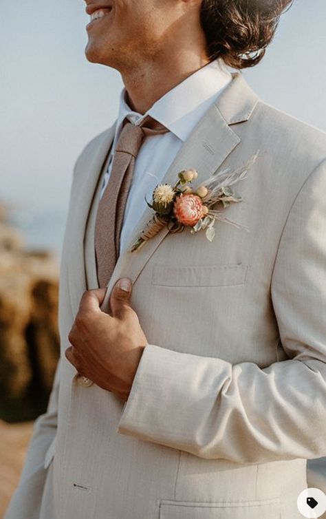 Tan Suit Wedding, Sunset Cliffs San Diego, Neutral Bohemian, Wedding Groomsmen Attire, San Diego Elopement, Wedding Tux, Tan Wedding, Groom Wedding Attire, Blush Pink Wedding