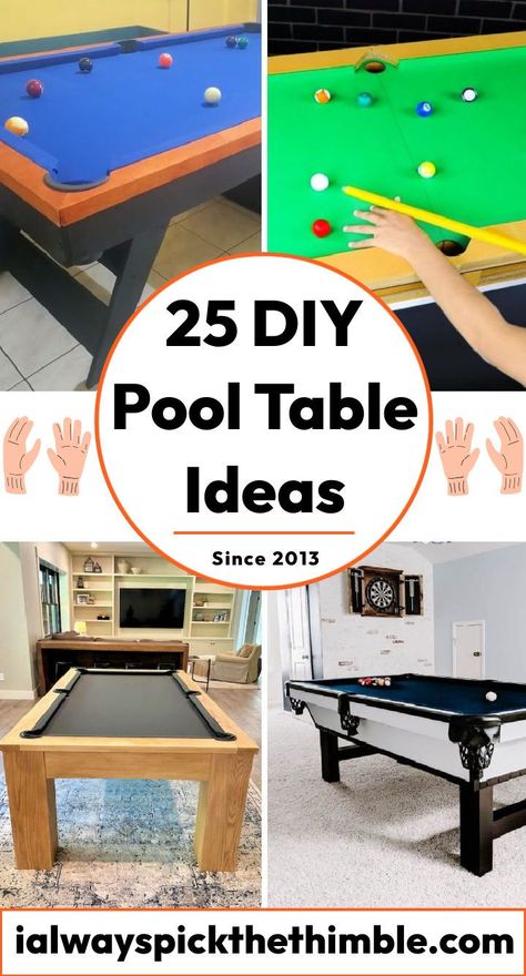 25 Free DIY Pool Table Plans: Build Your Own Pool Table Pool Table Legs Ideas, Pool Table Dining Table Diy, Pool Table Legs Diy, Pool Table Diy, How To Build A Pool Table, Pool Table Plans, Homemade Pool Table, Pool Table Plans How To Build, Diy Billiard Table