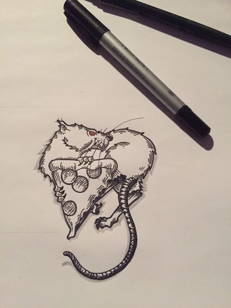 Pizza rat tattoo old school style #pizzarat #rattattoo Rat Tattoo, Tattoo Old School, Old School Style, School Style, Old School Tattoo, Dreamcatcher Tattoo, School Fashion, Rats, Dream Catcher