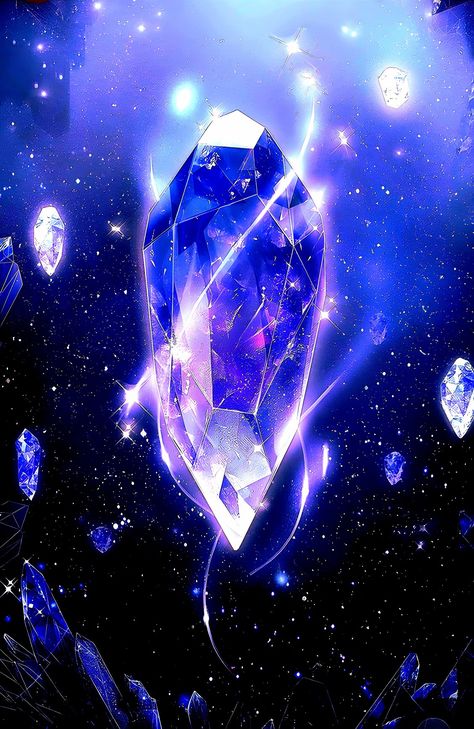 Diamond Aesthetic Blue, Magic Gemstones Fantasy Art, Mirror Selfie With Flash, Galaxy Diamond, Crystal Background, Fantasy Star, Celestial Crystal, Star Crystal, Super Powers Art