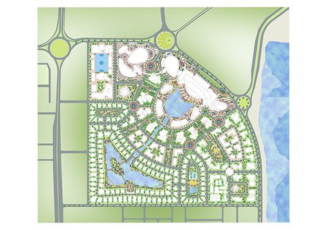 UAE projects (2018-2019) on Behance Housing Society Site Plan, City Skylines Game, Drawing Sites, Architectural Plan, Cities Skylines, Urban Design Plan, City Layout, Site Plans, Landscape Architecture Design