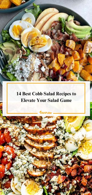 Elevate your salad game with the 14 Best Cobb Salad Recipes! 🥗🥓 



#CobbSalad #SaladInspiration #HealthyEating #SaladGoals #DishPulse 𝗗𝗼𝘂𝗯𝗹𝗲-𝘁𝗮𝗽 𝗶𝗳 𝘁𝗵𝗶𝘀 𝗶𝘀 𝗼𝗻 𝘆𝗼𝘂𝗿 𝘄𝗶𝘀𝗵𝗹𝗶𝘀𝘁! Cobb Salad Recipes, Cob Salad, Salads Cobb, Healthy Cobb Salad Recipes, Meal Prep Cobb Salad, Classic Cobb Salad Recipe, Ultimate Cobb Salad, Best Baklava Recipe, Veal Saltimbocca