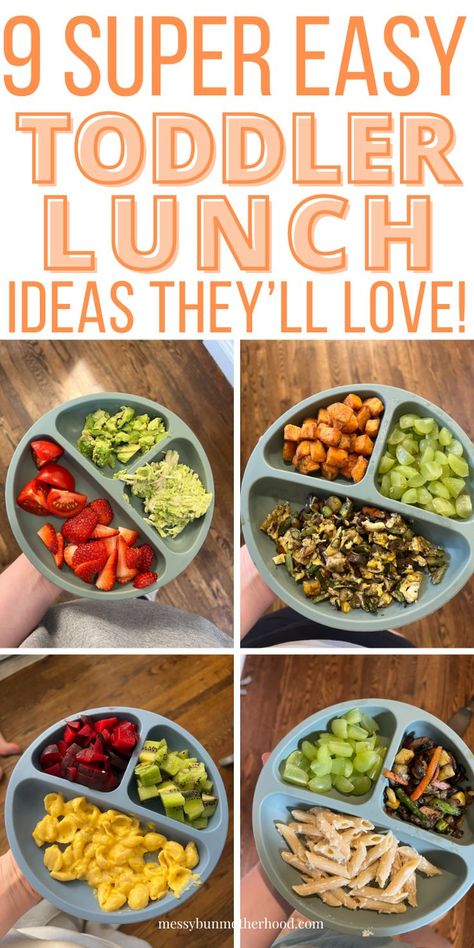 toddler lunch ideas Clean Kids Lunches, One Year Lunch Ideas, Healthy Recipes For The Week, Lunch For Toddlers At Home, Lunch Ideas For Infants, Easy Lunch Ideas Toddler, Snack Ideas Toddlers, Well Balanced Meals For Kids, Quick Toddler Lunch Ideas