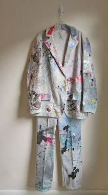 Painter Outfit, Creative Clothes, Artist Outfit, Drop Cloth, Upcycled Fashion, Painted Clothes, Fashion Project, Fashion Painting, Paint Party