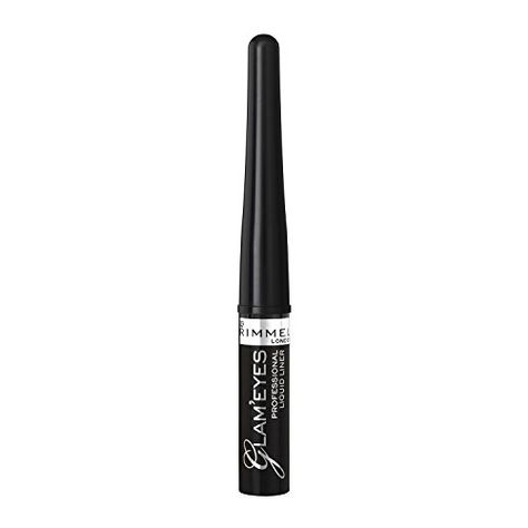 Rimmel Glam Eyes Liquid Liner Black Glamour 011 Fluid Ounce * Find out more about the great product at the image link. Rimmel Eyeliner, Eyeliner Shapes, Black Glamour, Eyeshadow For Brown Eyes, Makeup List, Eyes Lips Face, Rimmel London, Liquid Liner, Rimmel