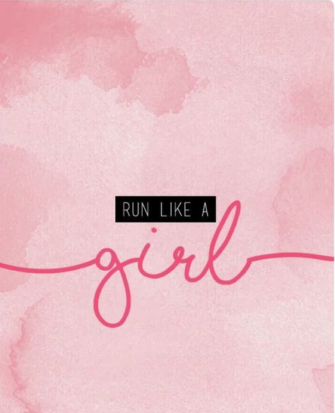 Run like a girl. Running Inspo Quotes, Pink Running Aesthetic, Runner Girl Quotes, Text Motivation, Running Branding, Lack Motivation, Motivation To Workout, Before And After Fitness, Fitness Motivational