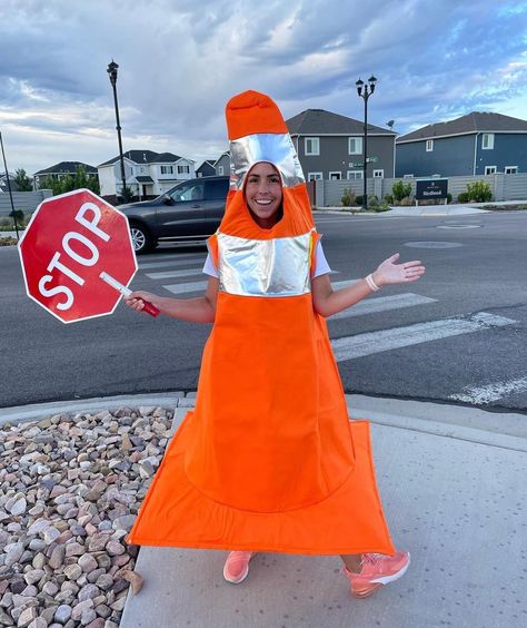 Traffic Cone Costume, Funny Halloween Costumes For Women, Cone Costume, Faith Aesthetic, Cactus Costume, Girly Costumes, Big Talk, Halloween Costumes For Women, Barbie Halloween