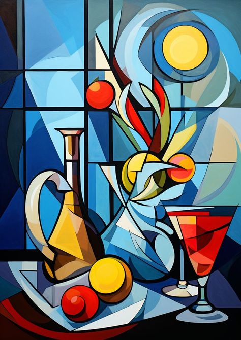 Modern Cubism, Kandinsky Art, Modern Artwork Abstract, Cubist Art, Abstract Art Painting Techniques, Cubism Art, Arte Van Gogh, رعب نفسي, Soyut Sanat Tabloları