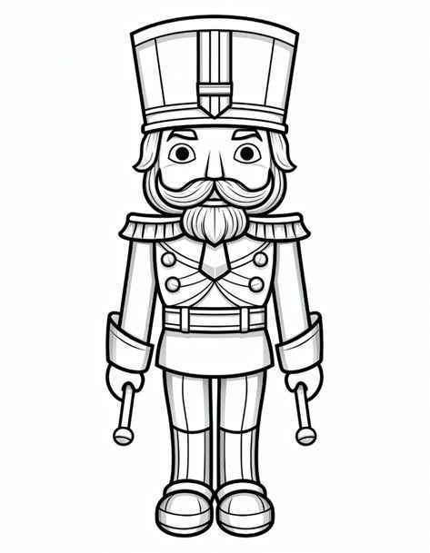 Nutcracker Coloring Pages Free Printable, Free Christmas Coloring Pages, Christmas Coloring, Christmas Coloring Pages, Free Christmas, Christmas Colors, Nutcracker, Coloring Pages For Kids, Coloring Page