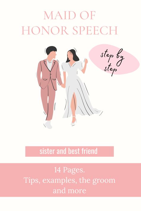 Write the perfect speech with our guide step by step! ♥ Made for sister and for close friends ♥ Maid Of Honor Speech Funny, Maid Of Honor Speech, Wedding Speech, Step Sister, Close Friends, Wedding Invitation Templates, Maid Of Honor, Wedding Invitation, Tote Bags