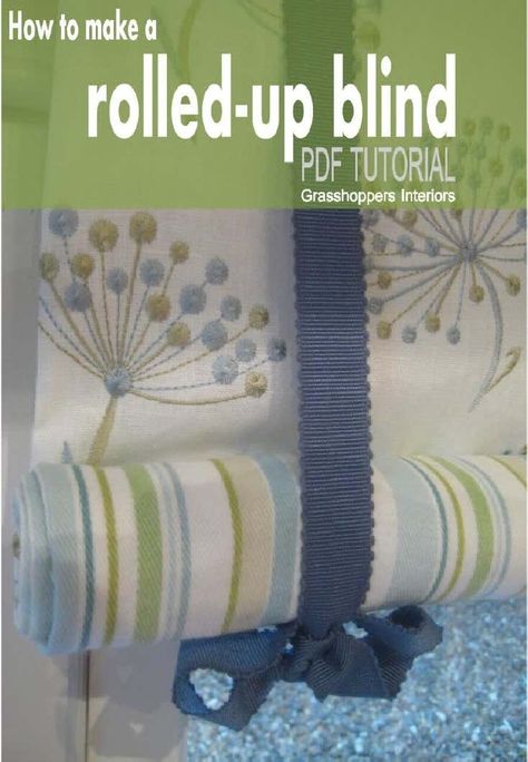 Rolled-Up Blind Tutorial | PDF | Seam (Sewing) | Sewing Shade Tutorial, Roll Up Curtains, Camper Remodeling, Modern Blinds, Living Room Blinds, Bedroom Blinds, Shutter Blinds, Diy Blinds, Blinds Design