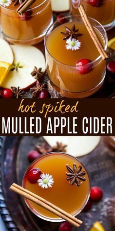 Spiked Hot Apple Cider, Mulled Apple Cider Recipe, Spiked Apple Cider Recipe, Hot Apple Cider Recipe, Spiked Apple Cider, Mulled Apple Cider, Cider Drinks, Apple Cider Cocktail, Apple Cider Recipe