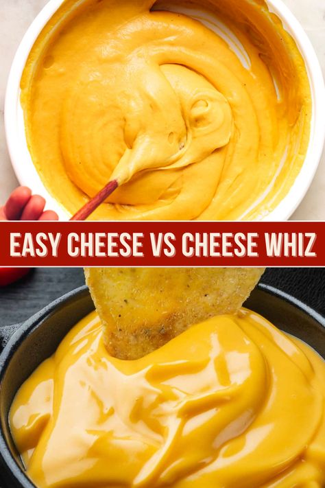 Cheesewiz Recipe, Homemade Cheese Wiz, Homemade Cheese Whiz, Cheese Whiz Sauce, Cheese Whiz Recipes, Cheese Wiz, Easy Cheese Sauce, Spray Cheese, Cheez Whiz