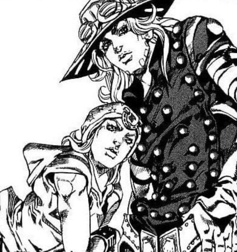 Gyro Zeppeli Black And White, Johnny And Gyro Manga, Johnny Joestar X Gyro Zeppeli, Johnny Joestar And Gyro Zeppeli, Gyro Zeppeli Fanart, Johnny X Gyro, Gyro And Johnny, Johnny And Gyro, Gyro Johnny