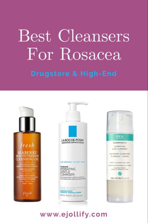 When you have rosacea, you need to be very careful with your choice of skincare products. And your cleanser is no exception. Your face cleanser for rosacea has to be gentle, non-drying, and non-irritating. At the same time, it has to make your skin squeaky clean and remove any potential irritants from the surface of the skin. From drugstore to high end, here's the best facial cleansers for rosacea that will help you deal with redness. Read on and find the one suitable for your skin type! Best Skincare For Redness, Roscea Help, Redness Skincare, Redness Remedy, Best Cleansers, Cleanser For Combination Skin, Sensitive Skincare, Hair Dye Removal, Best Facial Cleanser