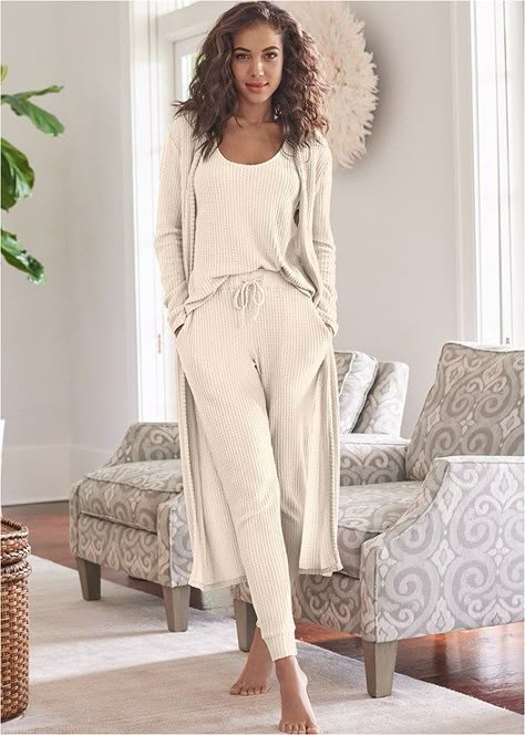 Plain Sweatpants, At Home Outfits, Knit Lounge Set, Lounge Outfits, Loungewear Outfits, Rhinestone Flats, Loungewear Sets, Online Fashion Stores, Comfy Outfits