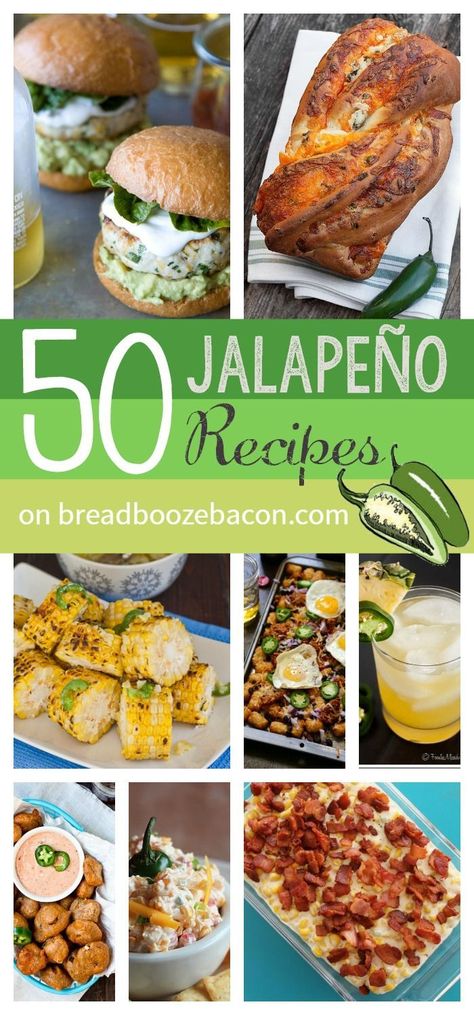 Fresh Jalapeno Recipes, Jalapenos Recipes, Bread Booze Bacon, Jalapeno Recipes, White Lights, Recipe Roundup, Peppers Recipes, Stuffed Jalapeno Peppers, Clean Eating Snacks